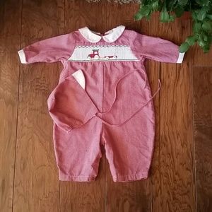 Petit Ami baby boy smocked outfit